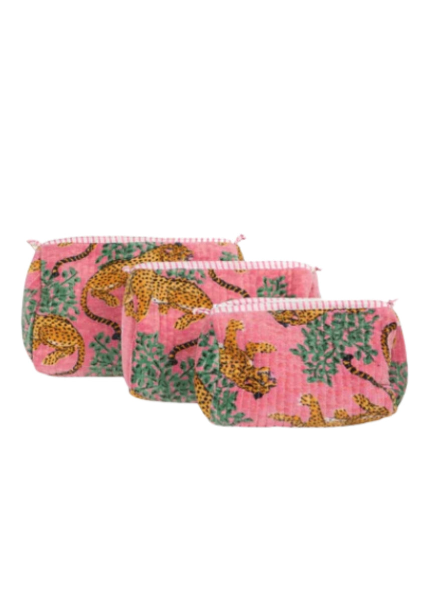 ROSE TIGER - VELVET POUCHES