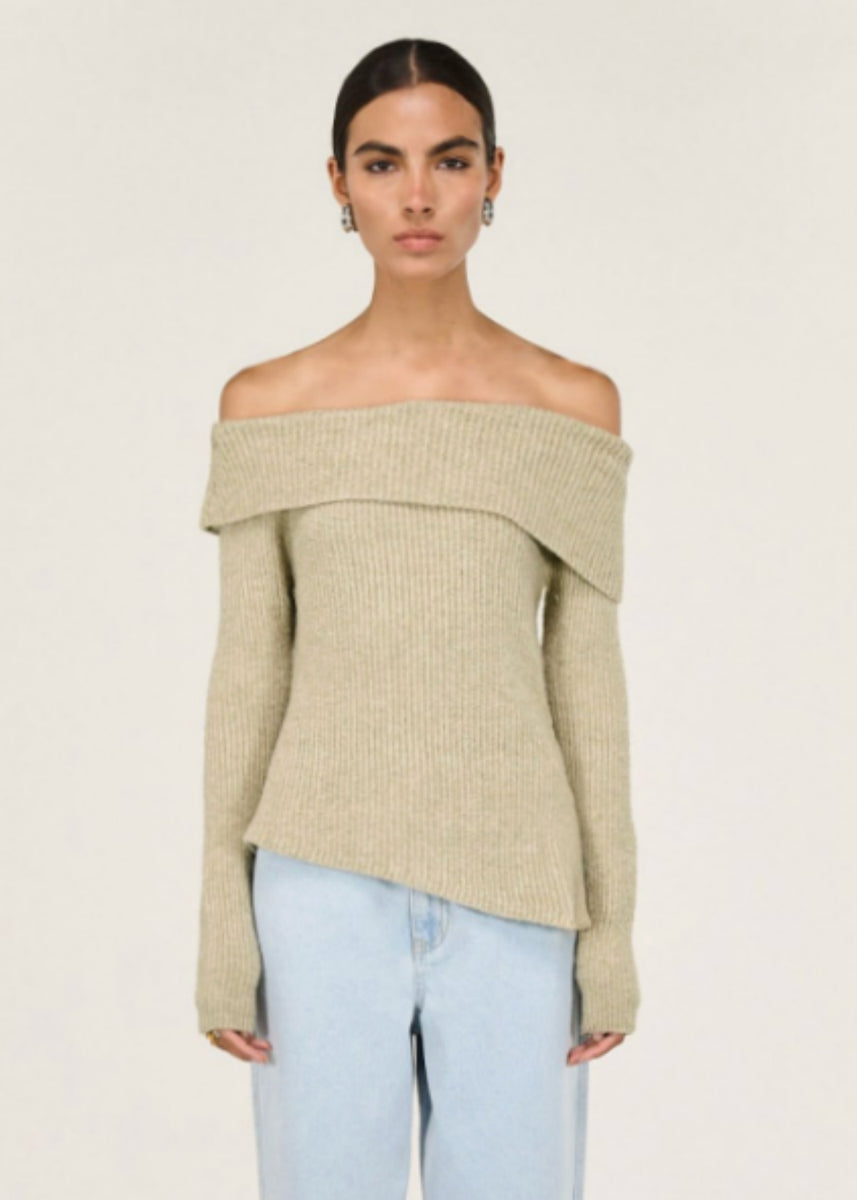 ALBA OFF SHOULDER KNIT TOP