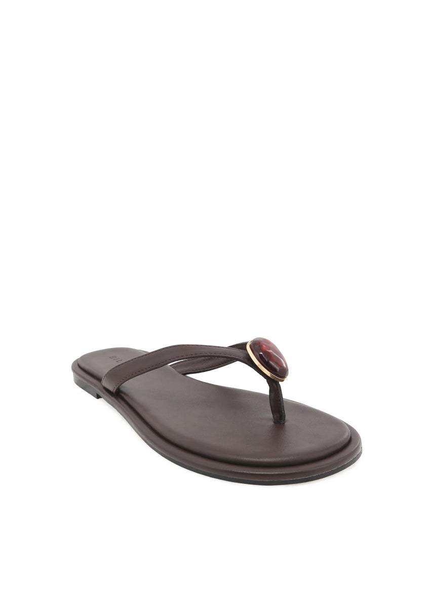 BRYDIE SANDALS - CHOCOLATE