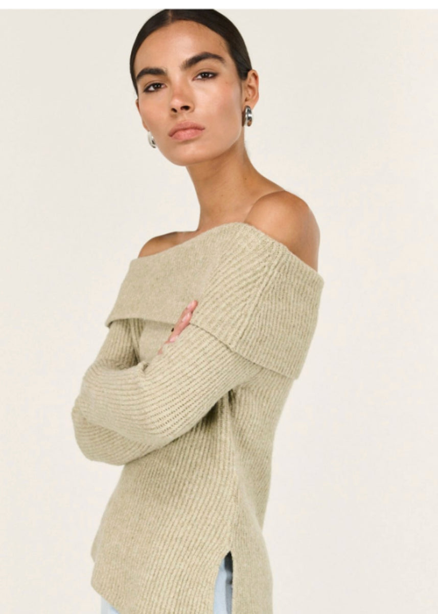 ALBA OFF SHOULDER KNIT TOP