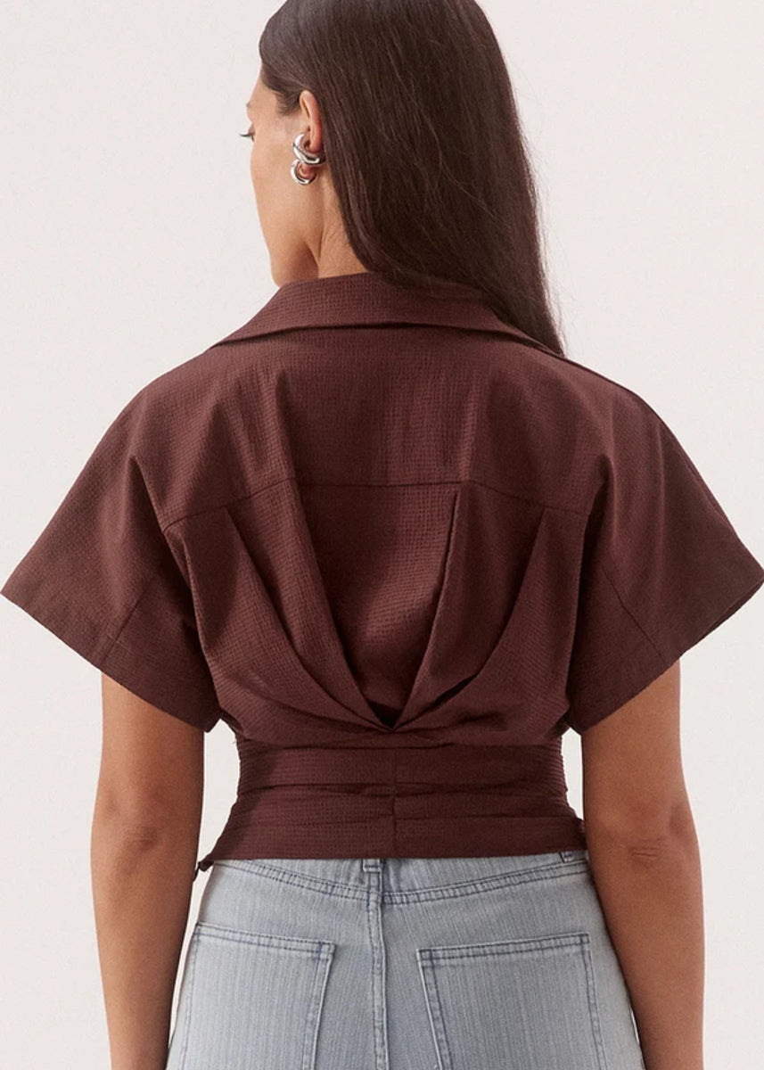 LYRA SHIRT - CHOCOLATE
