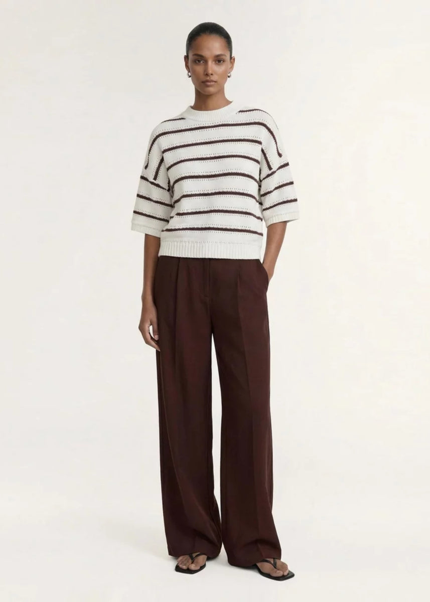 PILLAR STRIPE KNIT TEE