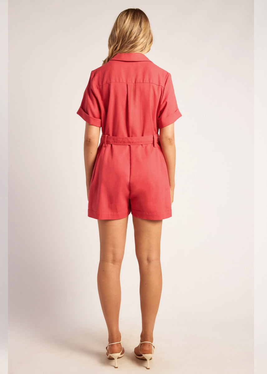LUKA PLAYSUIT - WATERMELON