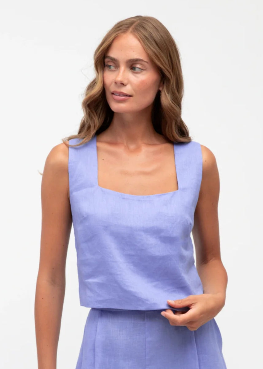 KEENAN TOP - PERIWINKLE