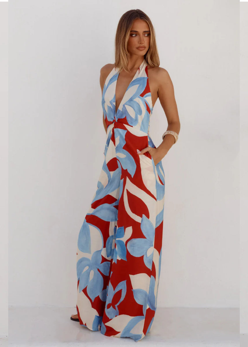 ARLETTE HALTER JUMPSUIT