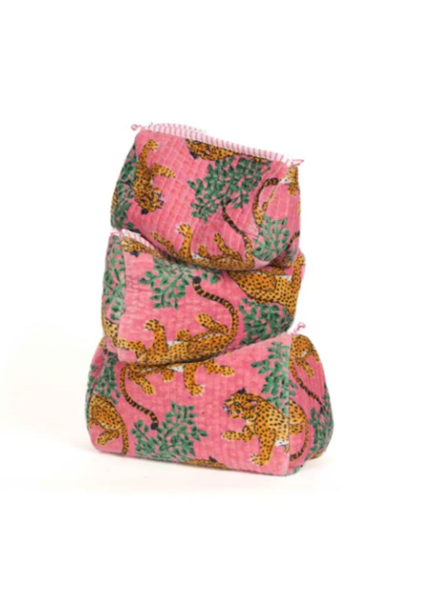 ROSE TIGER - VELVET POUCHES
