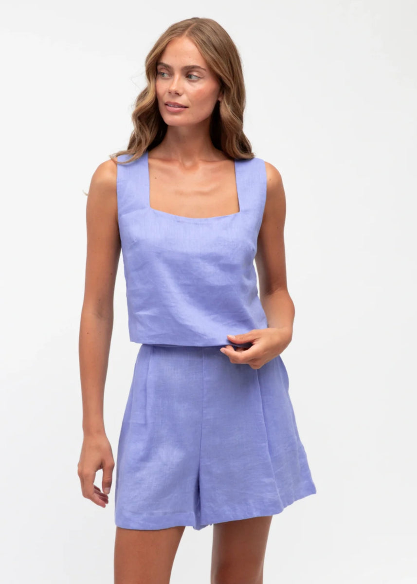 KEENAN TOP - PERIWINKLE