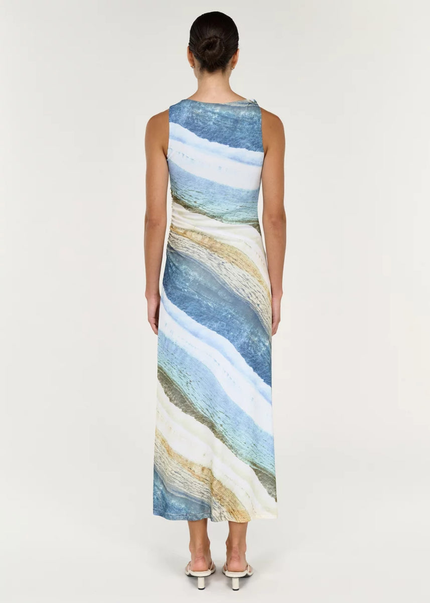 ZELIE MESH MIDI DRESS