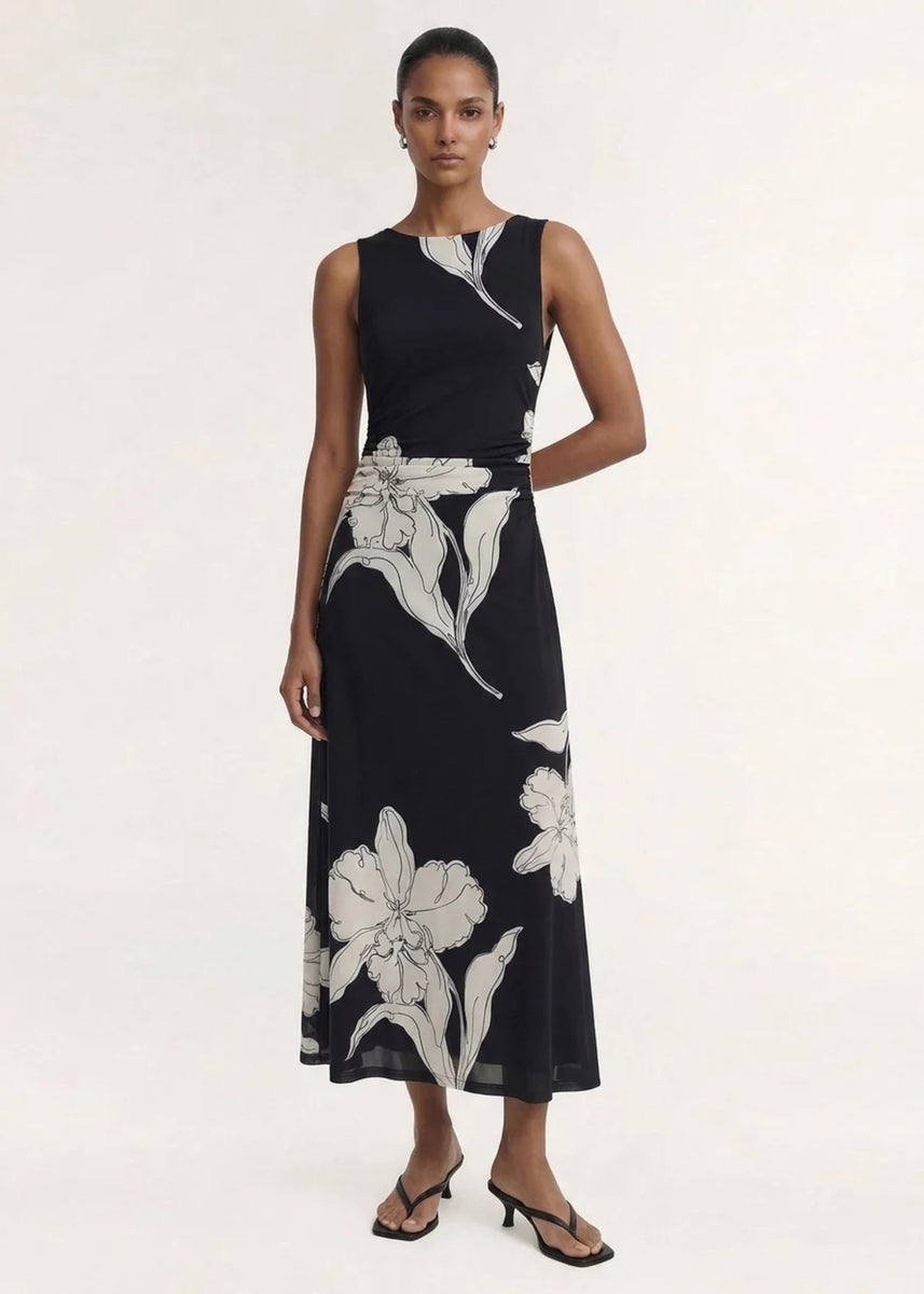 VEDA MESH MIDI DRESS