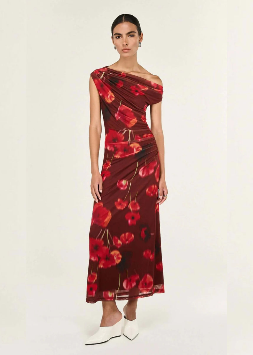 VIVI MESH MIDI DRESS