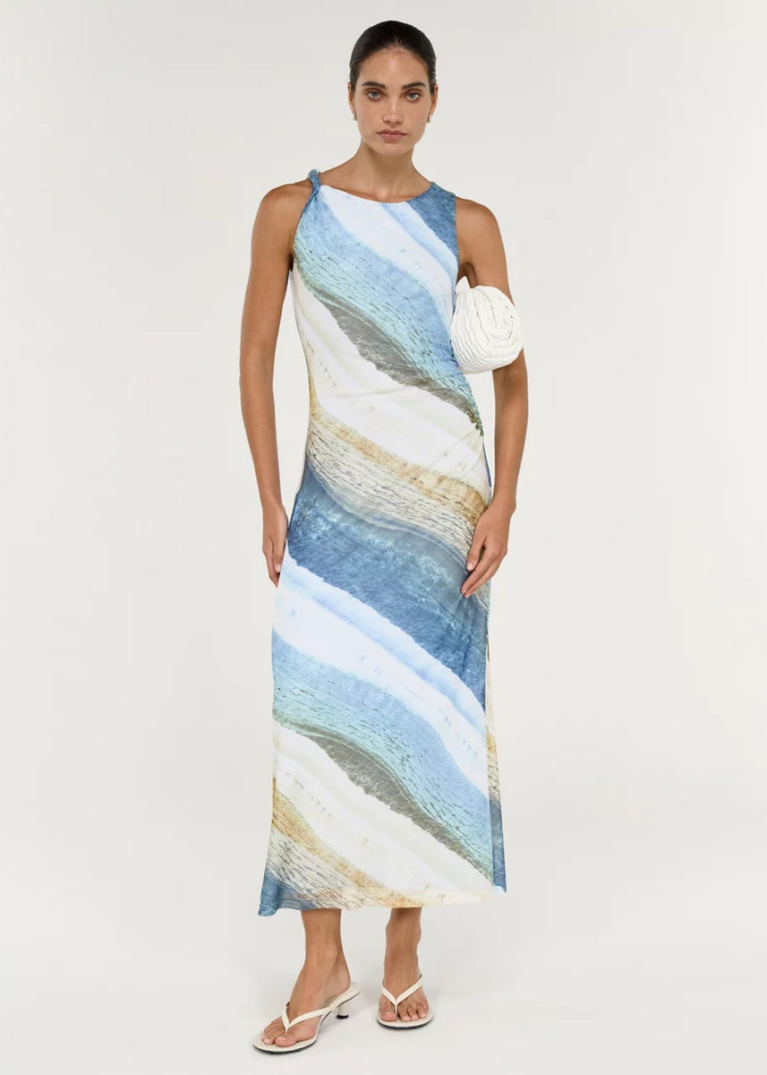 ZELIE MESH MIDI DRESS