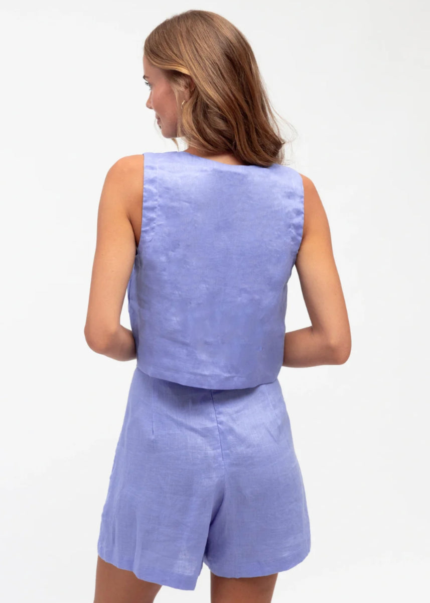 KEENAN TOP - PERIWINKLE