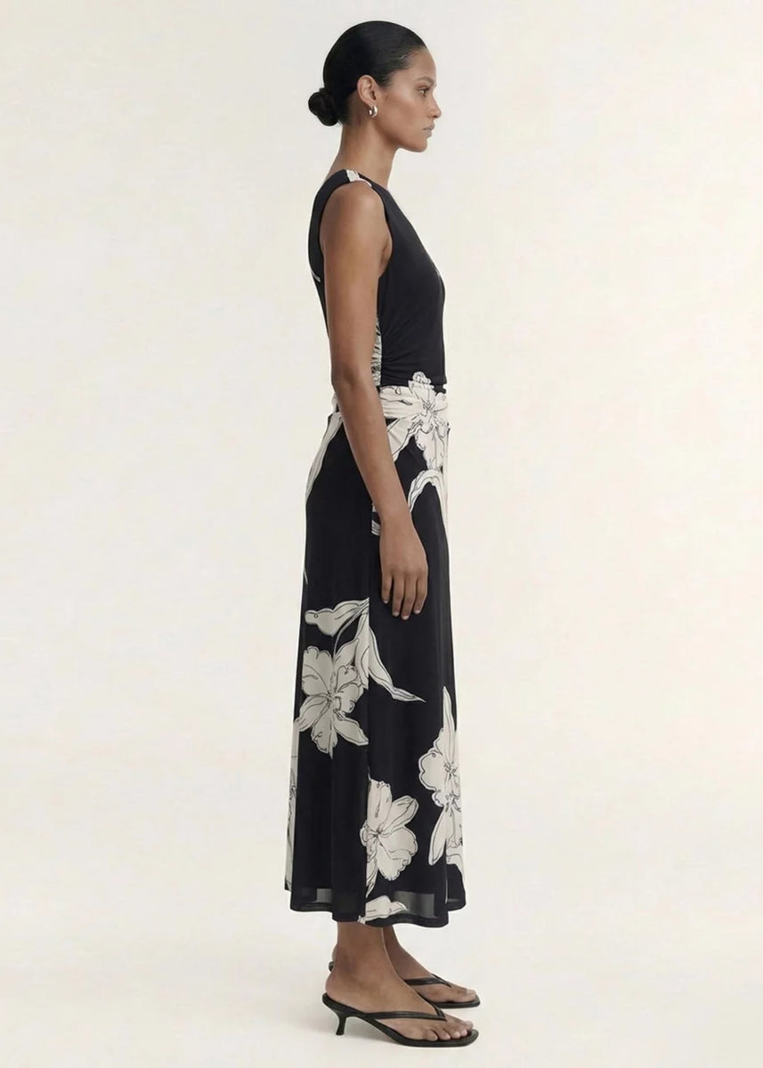 VEDA MESH MIDI DRESS