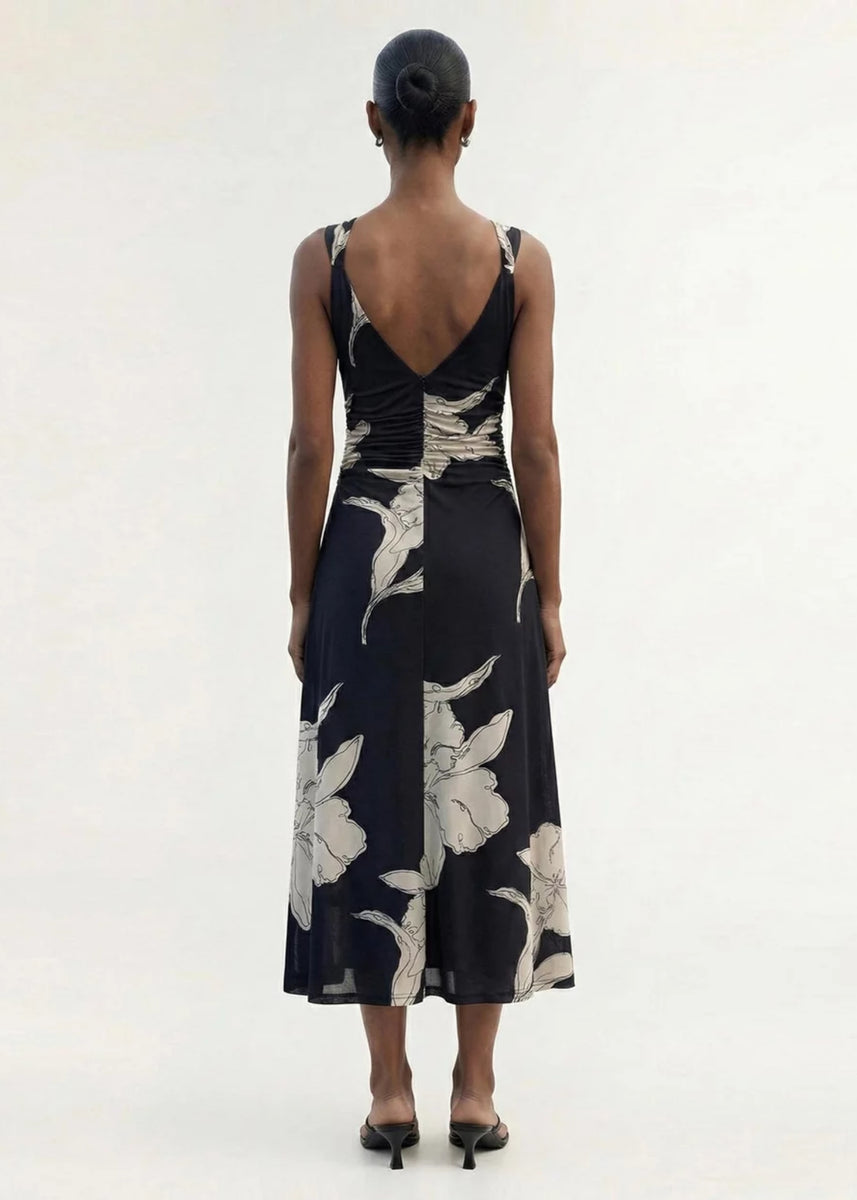 VEDA MESH MIDI DRESS