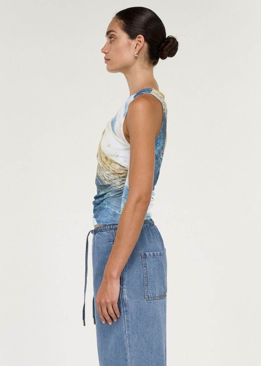ZELIE MESH TWIST TOP