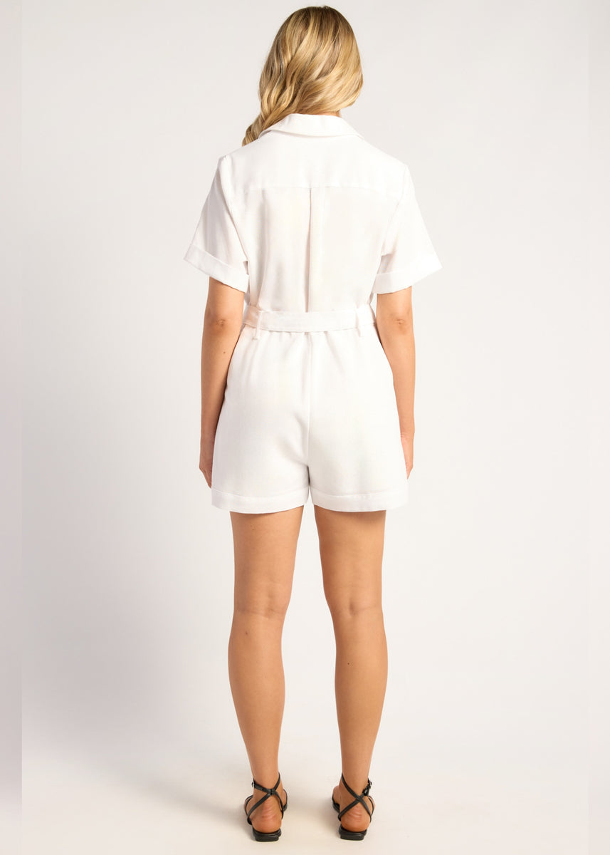 LUKA PLAYSUIT - WHITE