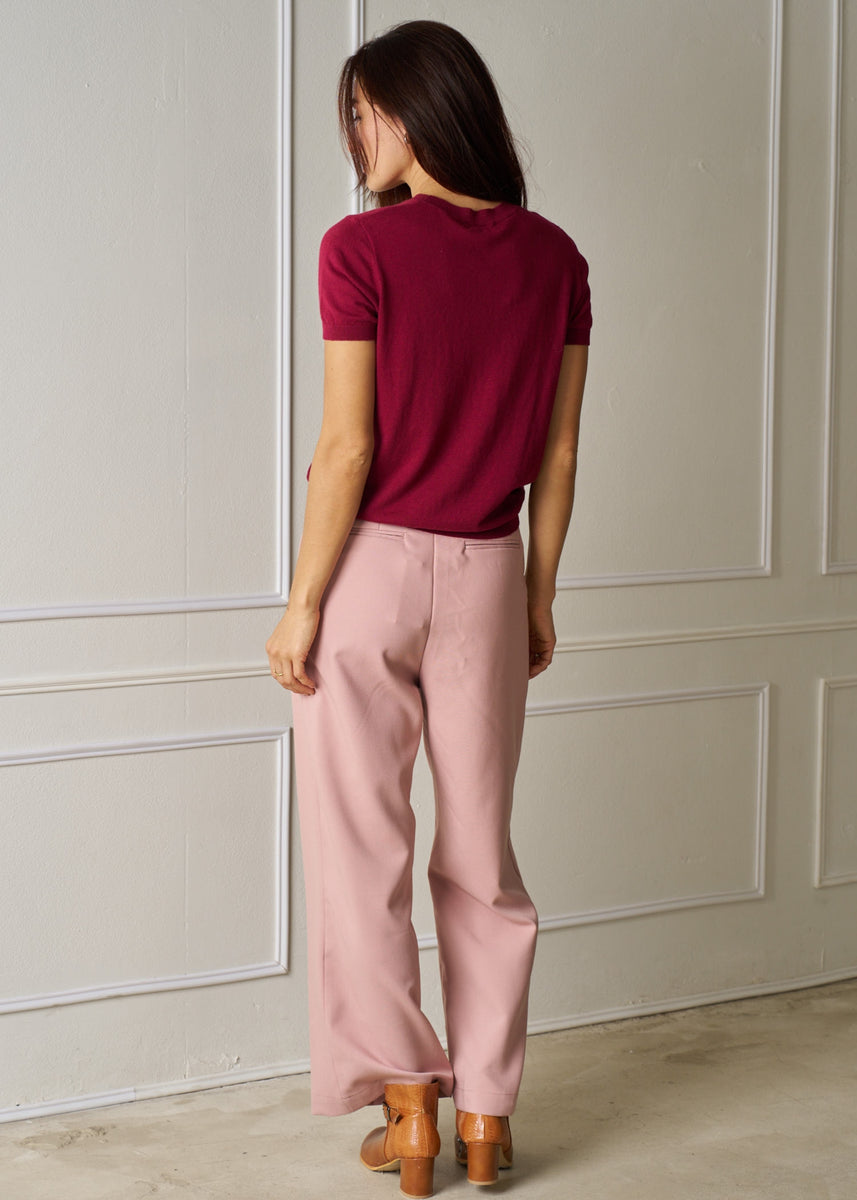 TIRON KNIT TEE - VELVET RED