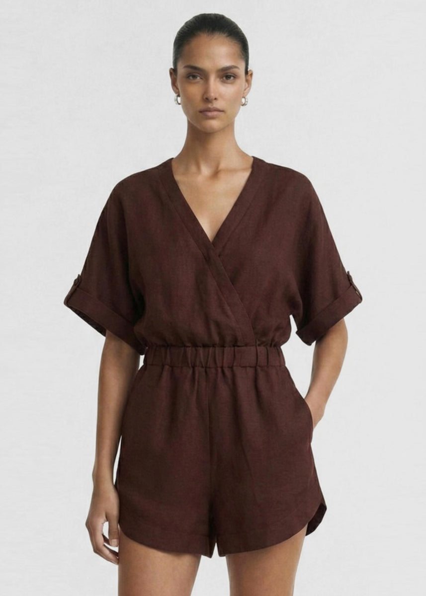 RHODES WRAP PLAYSUIT