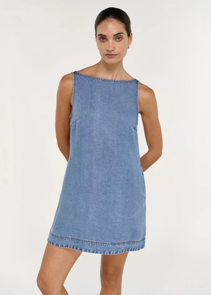TALIA CHAMBRAY MINI DRESS
