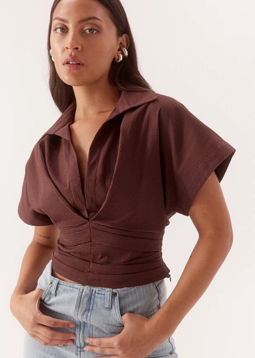 LYRA SHIRT - CHOCOLATE