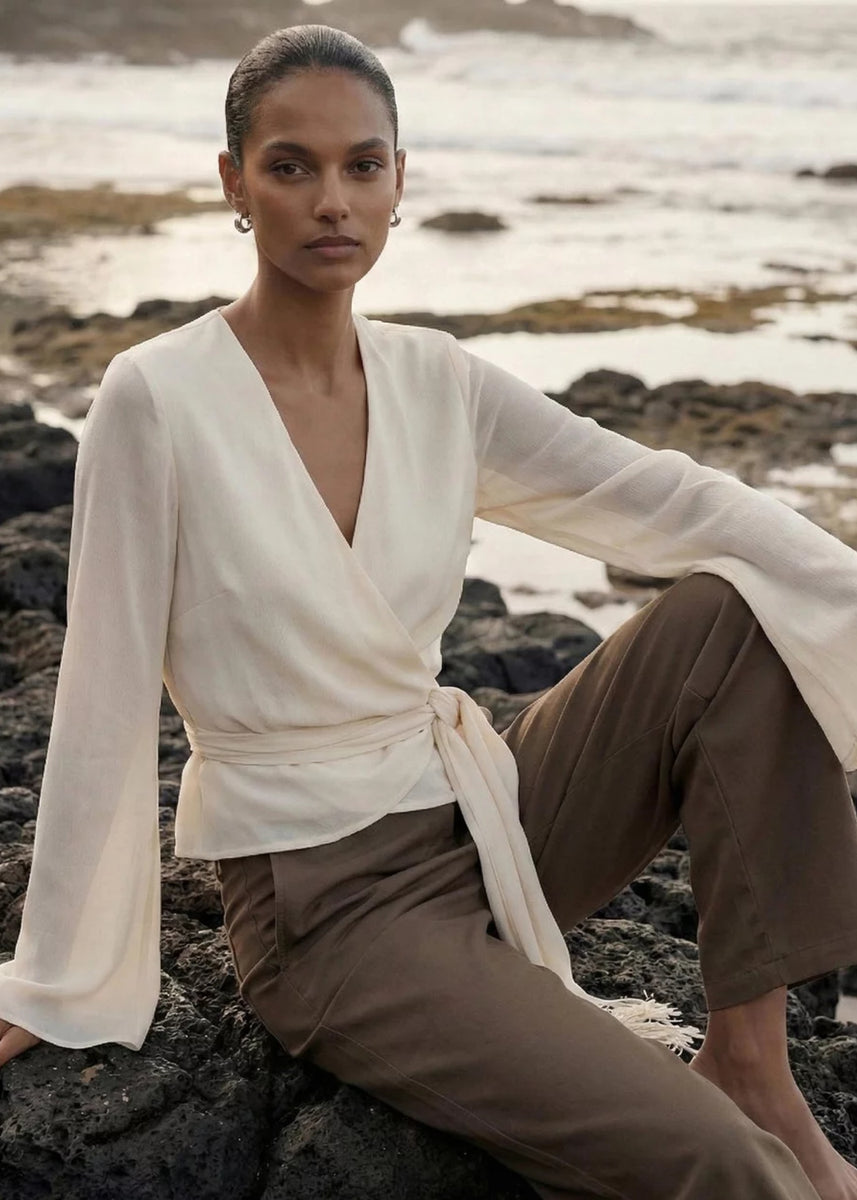 WILLOW WRAP BLOUSE