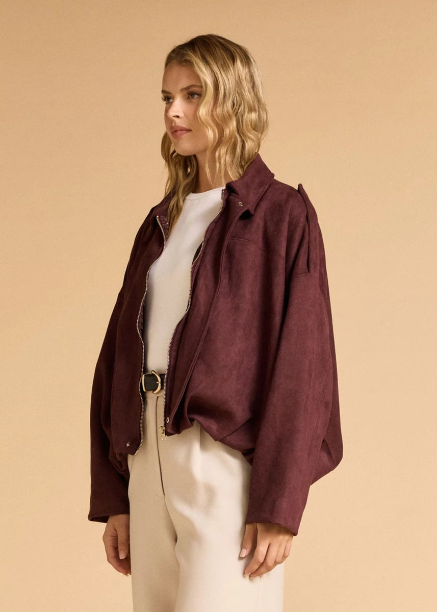 ECENUR JACKET - MERLOT
