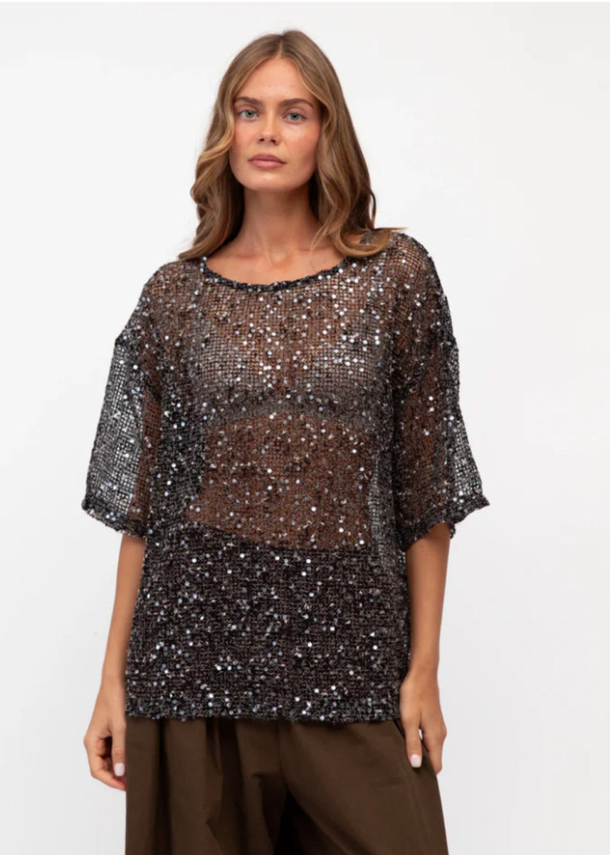 STARDUST TOP - BLACK