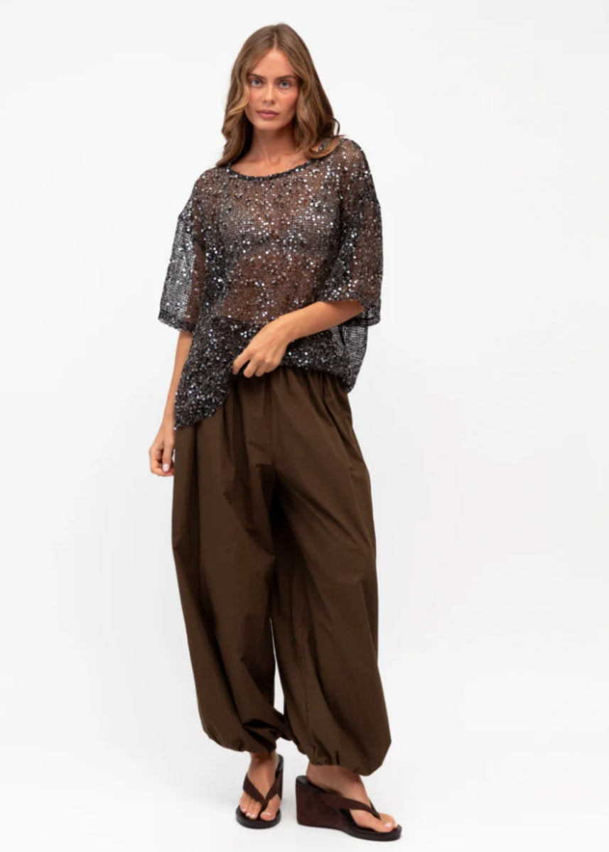 STARDUST TOP - BLACK