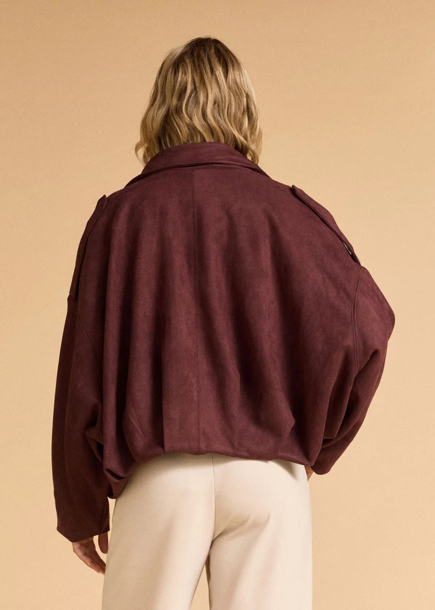 ECENUR JACKET - MERLOT