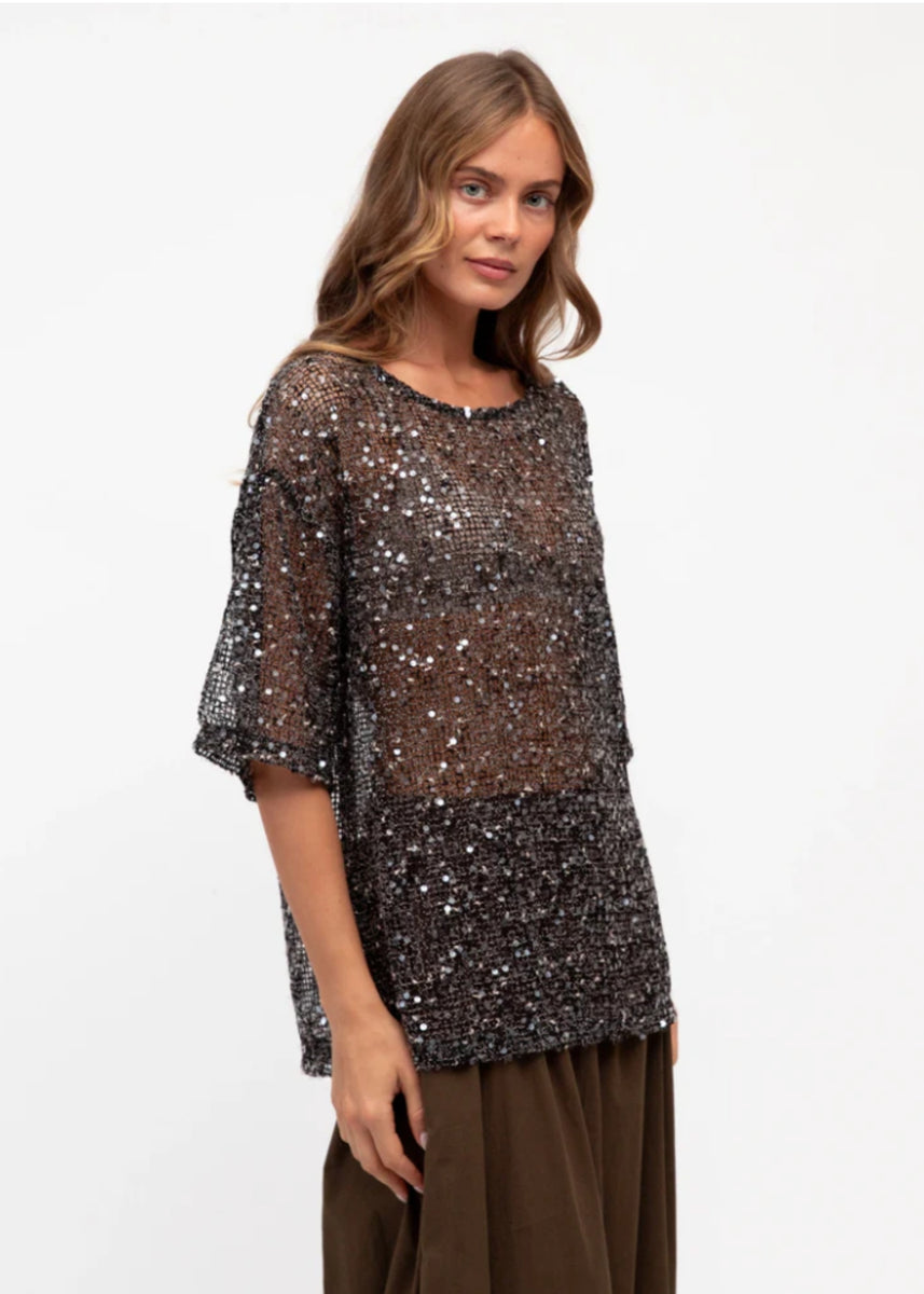 STARDUST TOP - BLACK