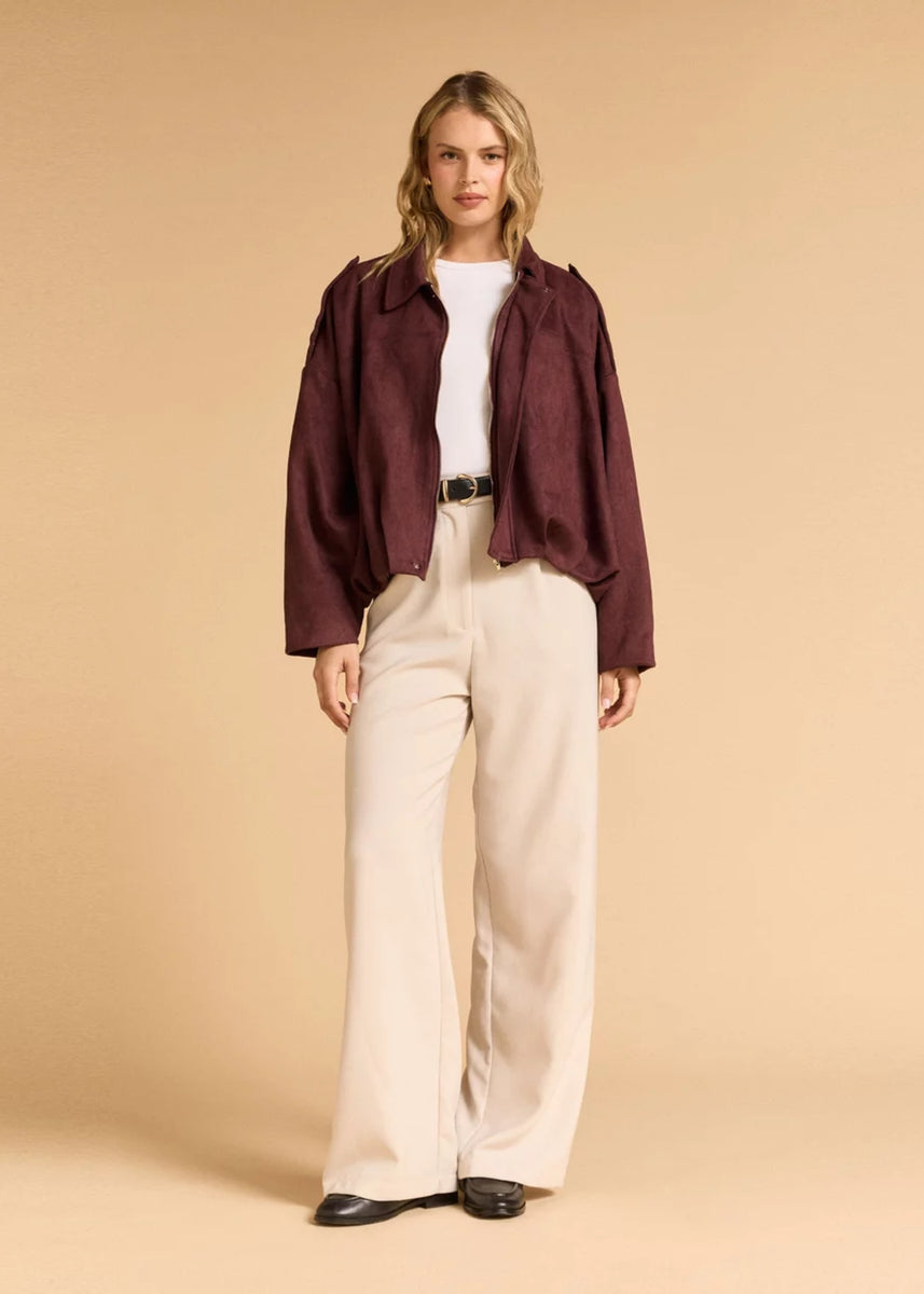 ECENUR JACKET - MERLOT