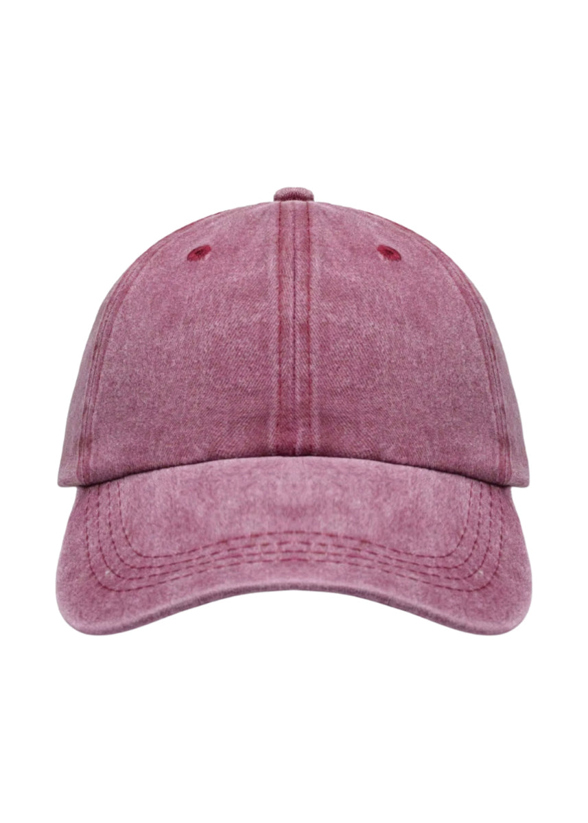 SOLID CAP - BURGUNDY