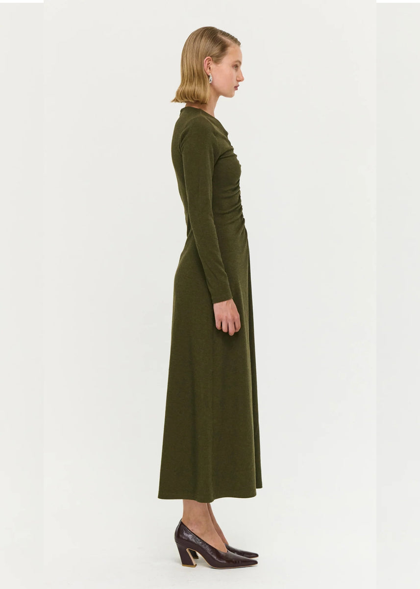 FARRAH RIB MIDI DRESS