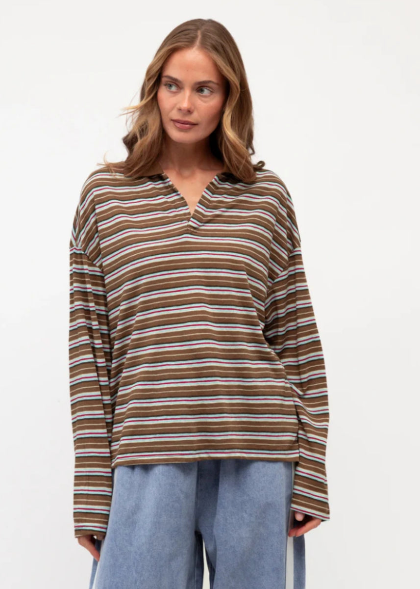 ROMIE STRIPE POLO