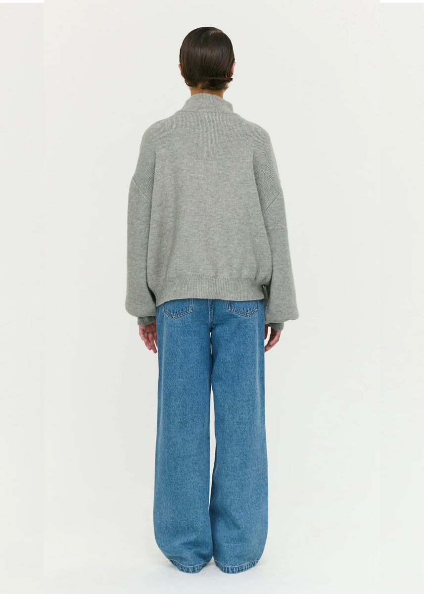 HARLOW OVERSIZE ZIP CARDIGAN