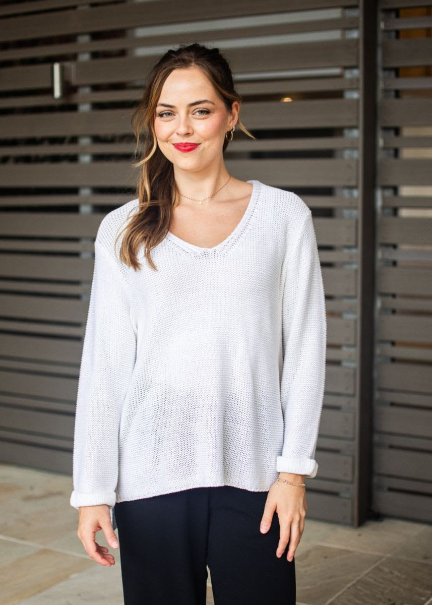 LANA KNIT JUMPER - WHITE