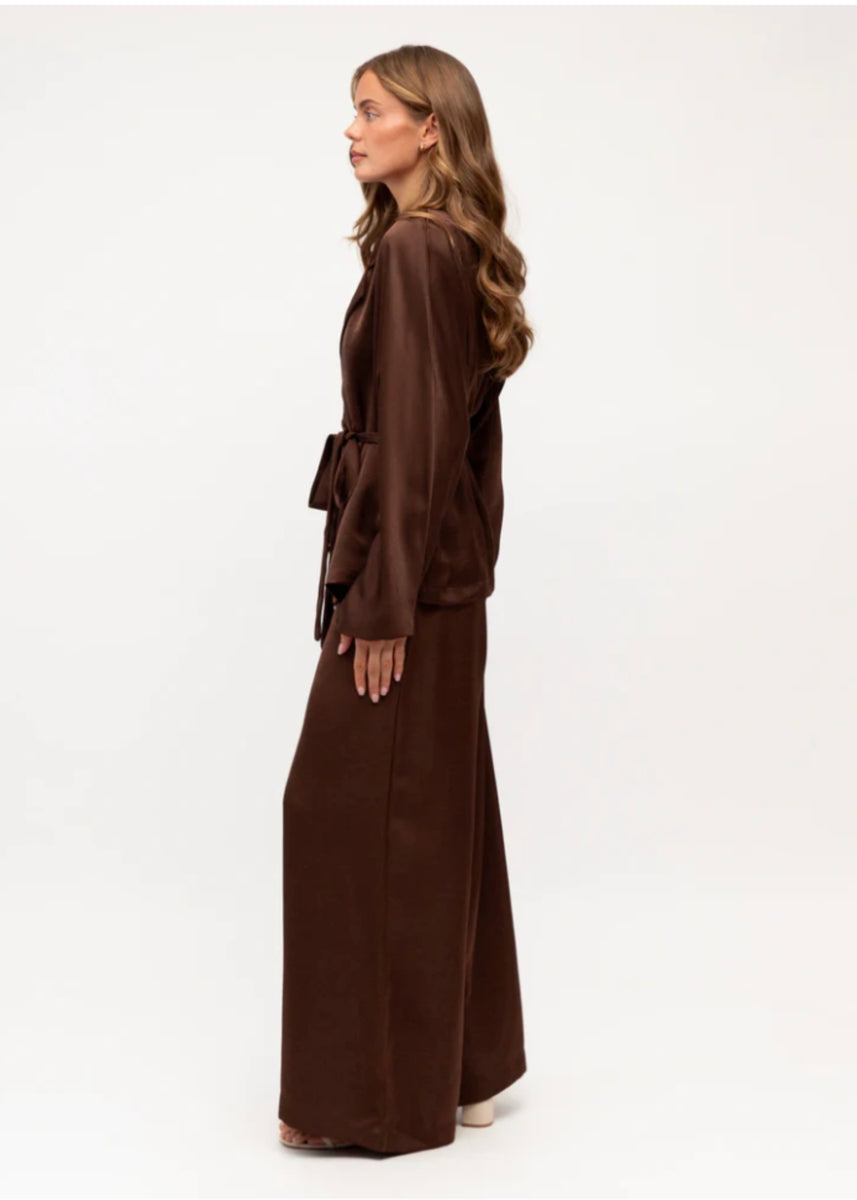 MIDNIGHT SATIN PANTS