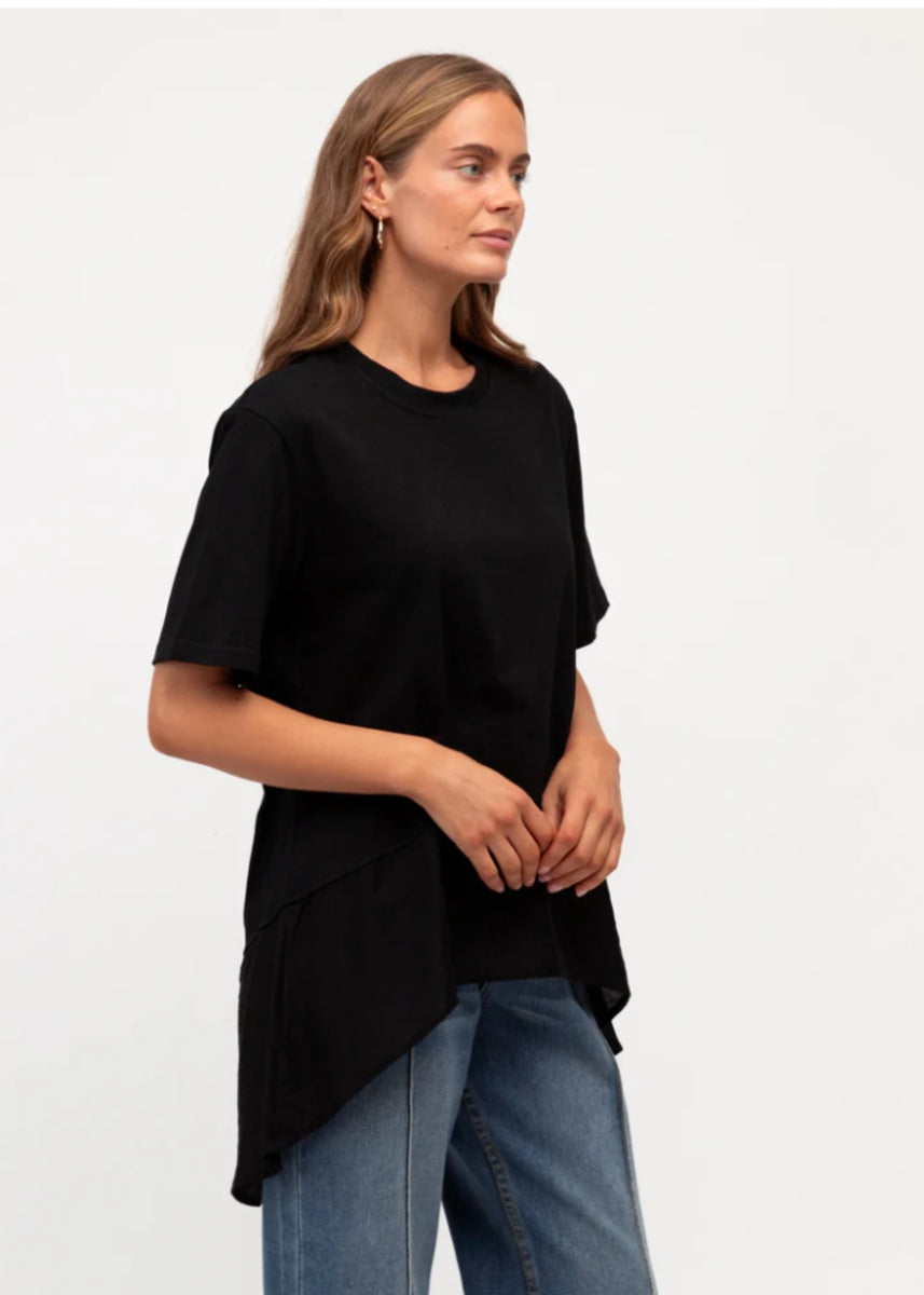 DUA LAYER TEE - BLACK