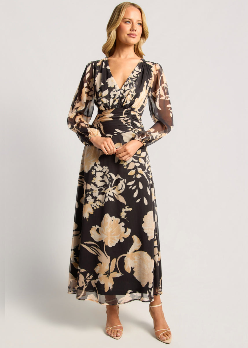 WINTER BLOOM MIDI DRESS