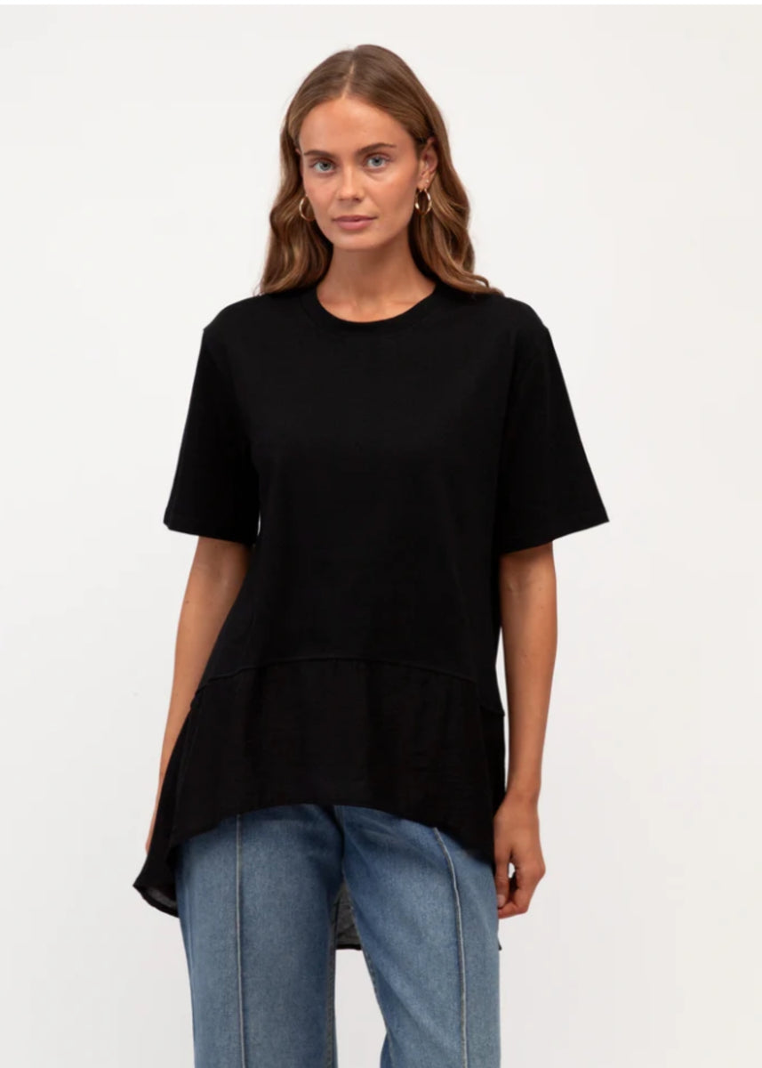 DUA LAYER TEE - BLACK