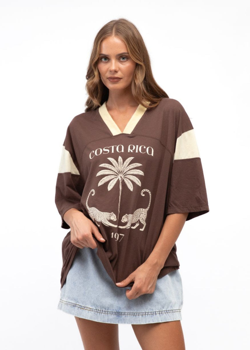 COSTA RICA DREAMS TEE - CHOCOLATE