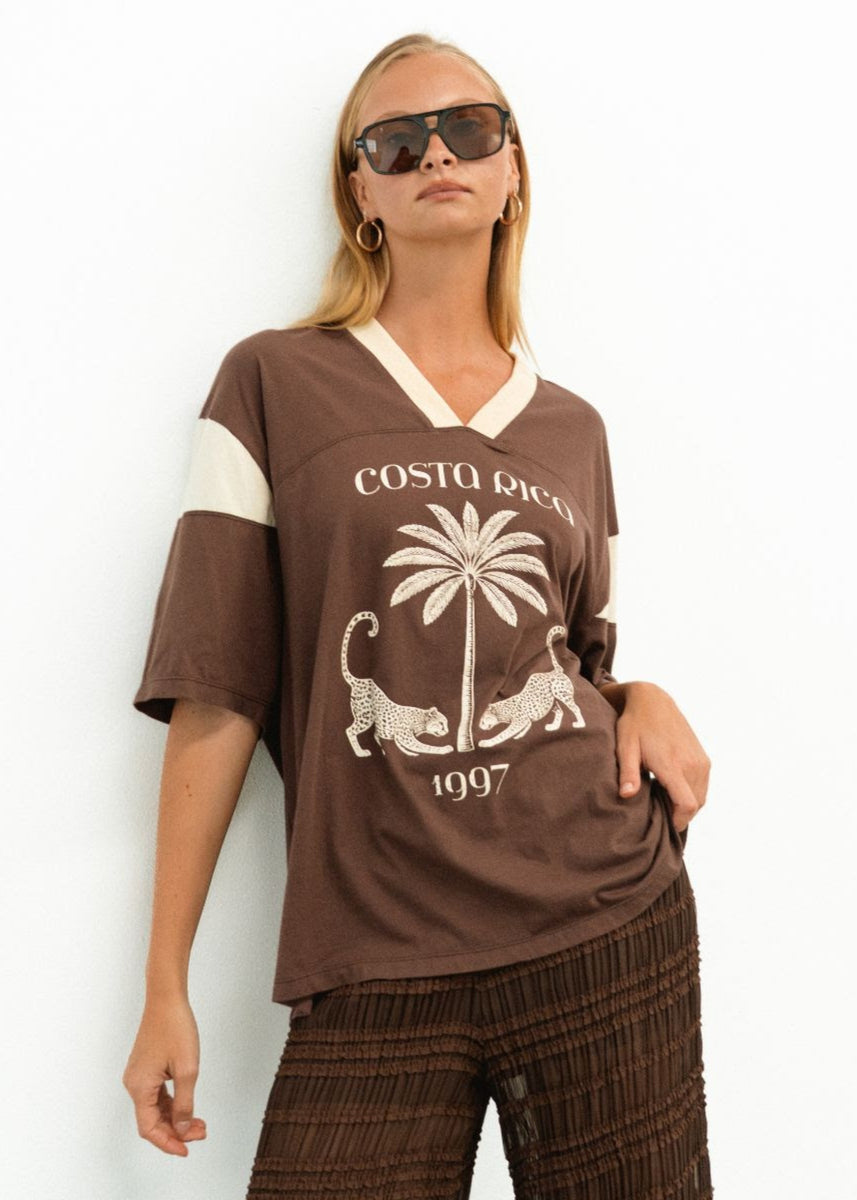 COSTA RICA DREAMS TEE - CHOCOLATE