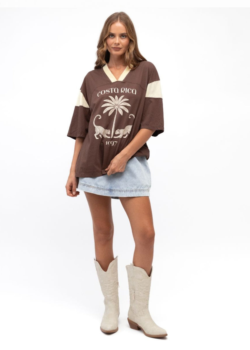 COSTA RICA DREAMS TEE - CHOCOLATE