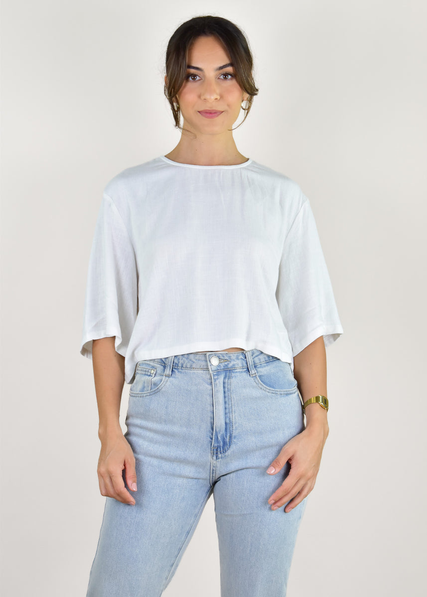 KEELY TOP - WHITE