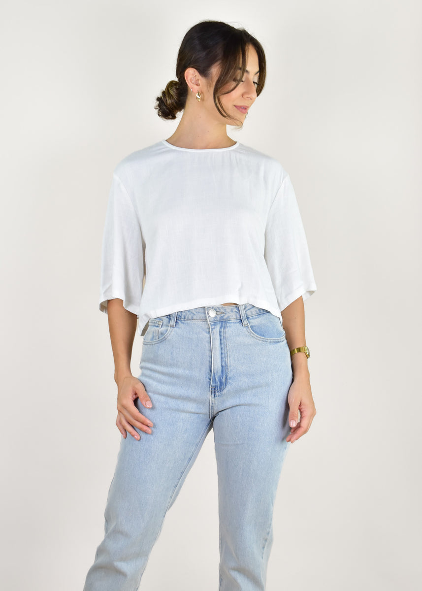 KEELY TOP - WHITE
