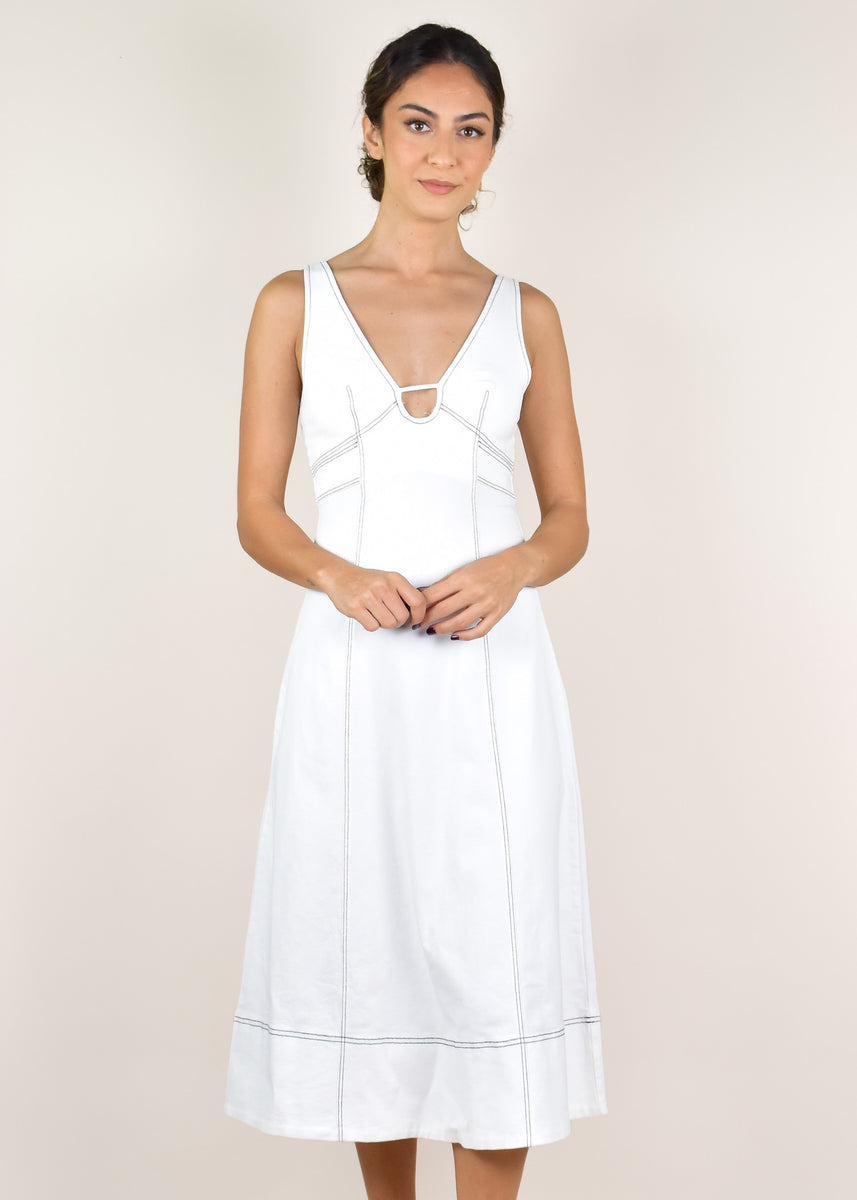 ZALEE DRESS- WHITE
