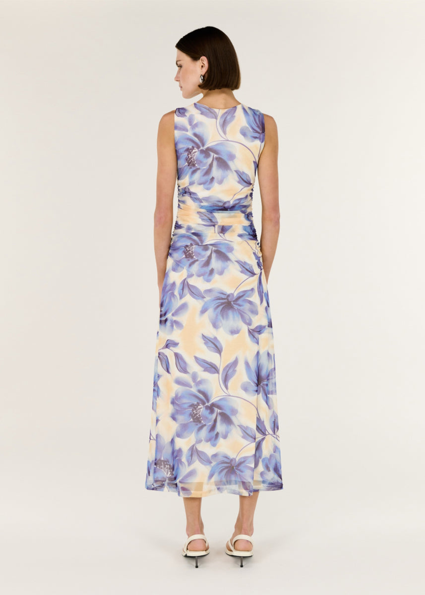 FLEUR MESH MIDI DRESS