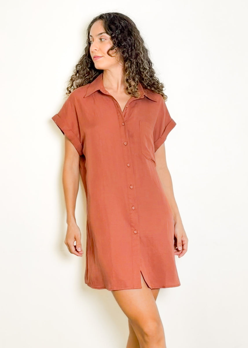 LIV DRESS - RUST