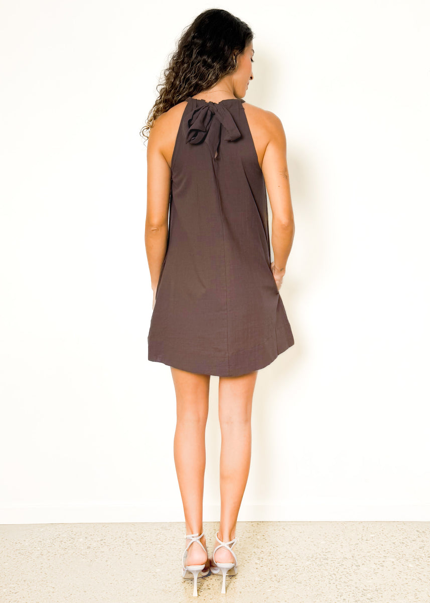 WYNN DRESS - CHOCOLATE
