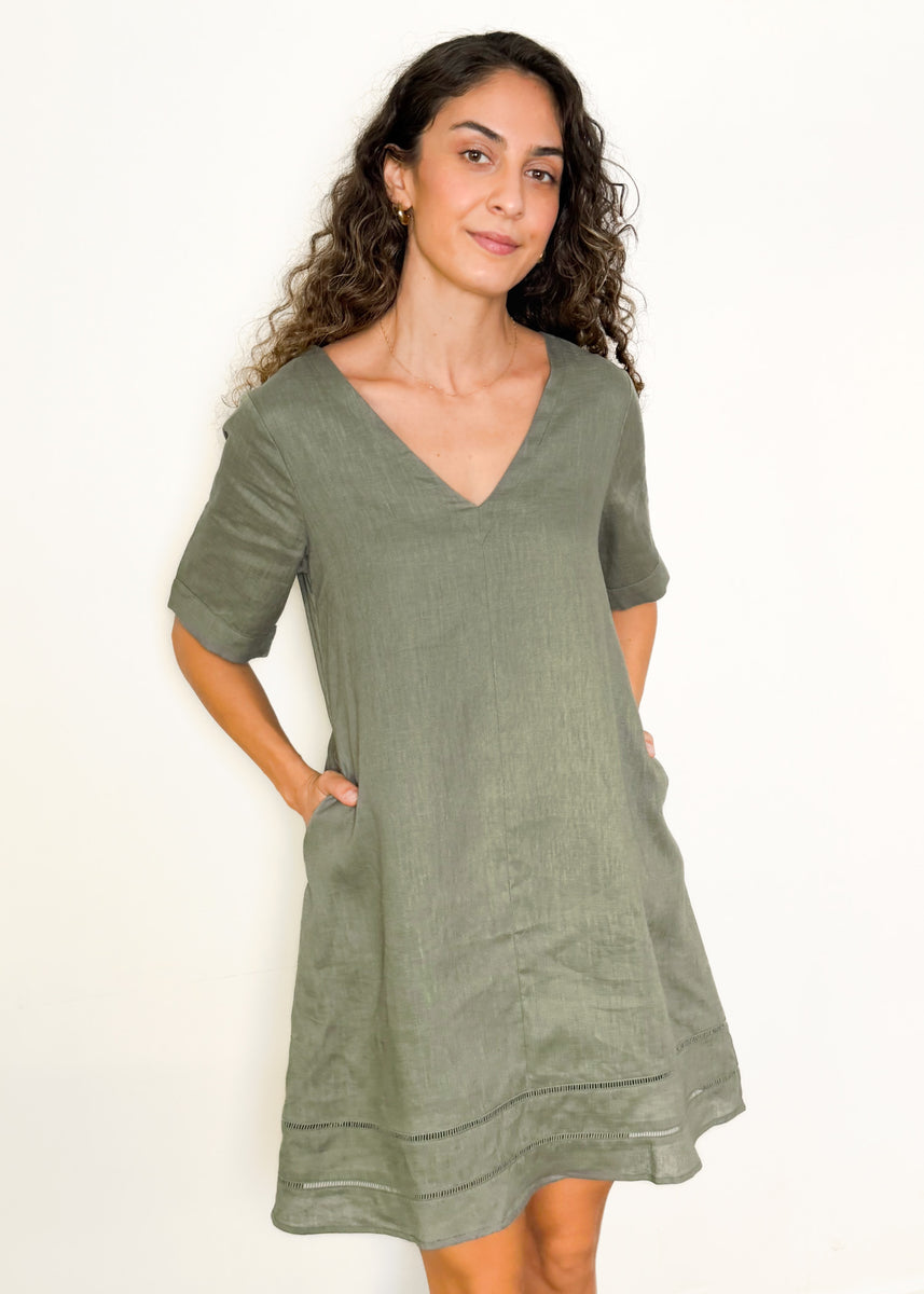 NARE DRESS - KHAKI